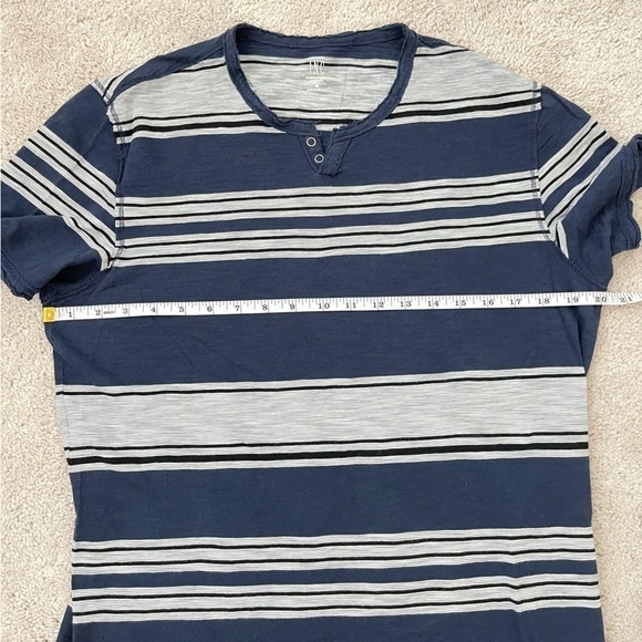 INC International Concepts Men's Shirt Medium Striped Blue - Picture 7 of 7